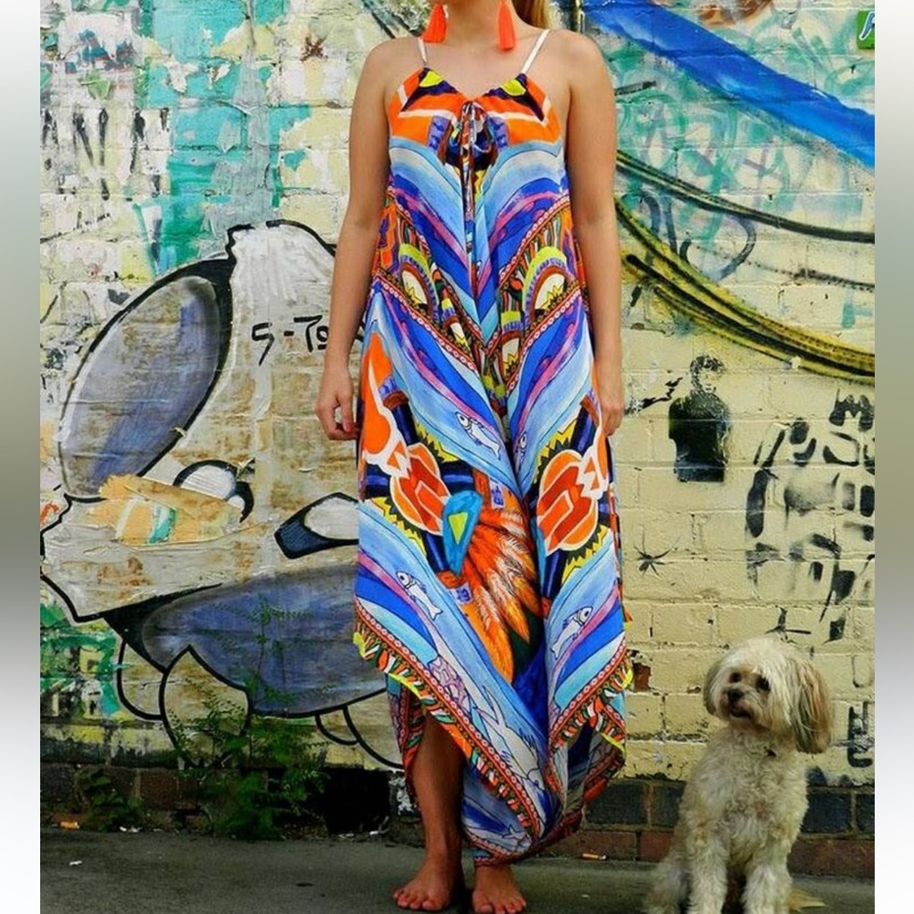 Camilla Silk Harem Jumpsuit
